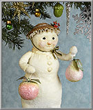 Sugar Frosted Fruits Spun Cotton Christmas Ornaments