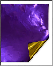 vintage purple and gold double sided metallic foil paper from Germany