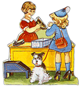 customer service graphic of children