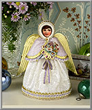 'Marguerite' Snow Angel Christmas Decoration from the Blumchen Atelier