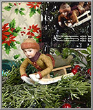 Neil on a Sled Christmas ornament