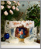 Joyous Holy Family Nativity Christmas card