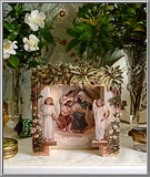 Serene Holy Family Nativity Christmas card