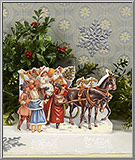 Santa Claus and his Sleigh Christmas card