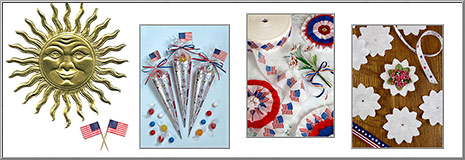 Patriotic Craft Trims for Summertime Parties
