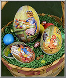 Easter Memories paper mache Easter Egg Boxes from the Czech Republic