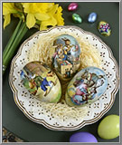 link to Easter Holiday Time paper mache egg boxes