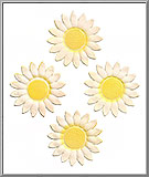Vintage White Daisies - Dresden Die-Cuts from Western Germany