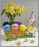 Easter Bunny with Cart decoration USA