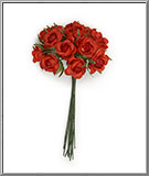 Red Princess Roses millinery flowers