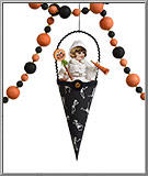 Ghost Halloween Costume Party Cornucopia Ornament