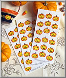 Grinning Pumpkins Halloween stickers