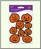 Halloween Jack-O'-Lantern Pumpkin Stickers made in USA