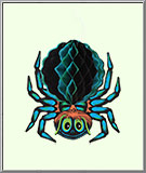 Creepy Halloween Spider tissue decoration