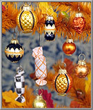 Halloween Candies glass ornaments assortment