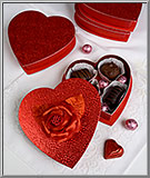 Red Heart Valentine Candy Box