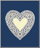 Valentine Heart Paper Doilies