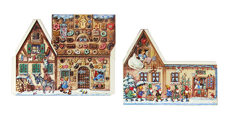 Fairy Tale Gingerbread House Advent calendar unassembled