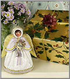 Snow Angel Christmas Decoration with Gift Box