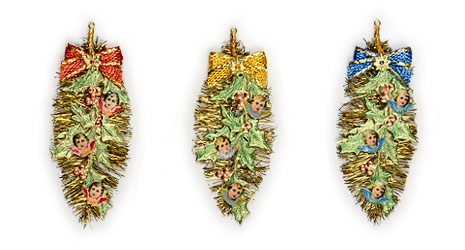 'Cascade of Angels' Lametta tinsel icicle ornaments