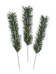 Snow Frosted Green Pine Sprigs from Austria