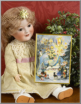 'Angel Stairway to Heaven' Christmas Card, made in Germany by Richard Sellmer Verlag