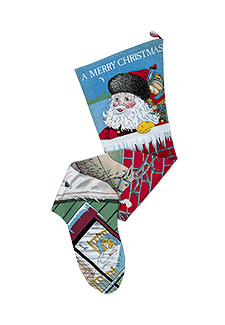 Vintage Christmas stocking from The Toy Works - made in USA