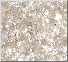 Clear fine mica flakes from India, 1.5 oz. per package