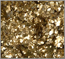 Dark gold metallic mica flakes glitter