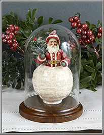Small Clear Glass Display Dome for Holiday Decorations
