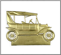 Vintage Model T Ford Dresden die-cut made in Western Germany