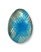 Vintage 'Blue Polka Dots' Easter egg boxes - Western Germany