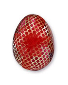 Vintage 'Fuchsia Polka Dots' Easter egg boxes - Western Germany