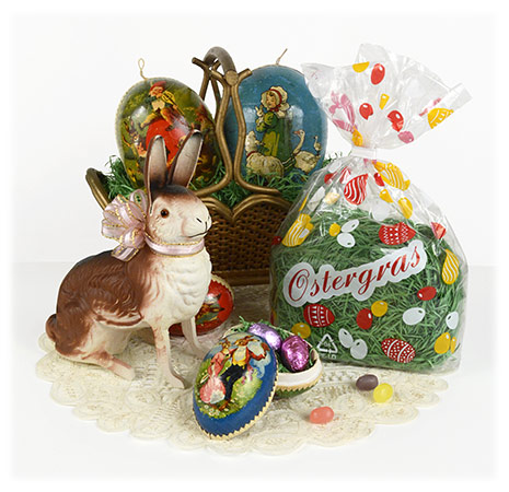 Nostalgic old-time 'Ostergras' paper Easter grass from Germany in the traditional fine-strand style