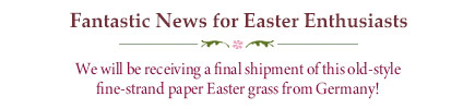 Nostalgic old-time 'Ostergras' paper Easter grass from Germany in the traditional fine-strand style