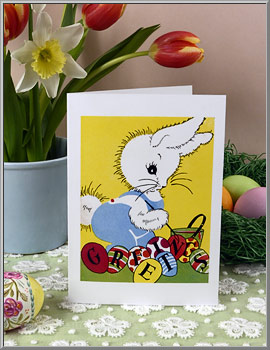 'Baby Easter Bunny' Easter greeting card