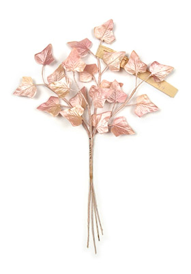 Pink Pearlized Ivy Leaf Spray made in USSR Occupied Germany