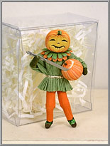 Pumpkin Man Halloween cotton ornament