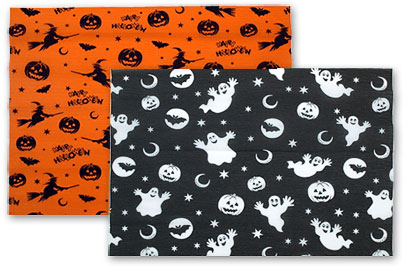 Halloween crepe paper sheets designs