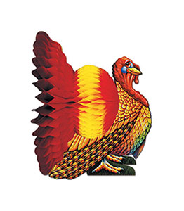 Retro Thanksgiving Turkey Honeycomb Tissue Decoration