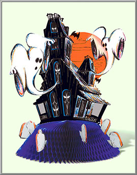 Spooky Haunted House Centerpiece Halloween decoration