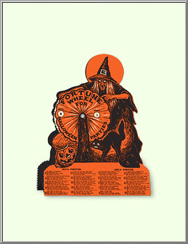 Witch Fortune Wheel Halloween game