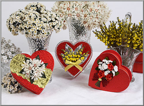Valentine Heart Candy Boxes you can decorate