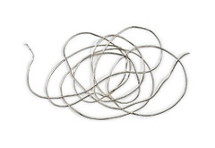 Smooth Coil Fine Silver Plated Bouillon Wire from Germany