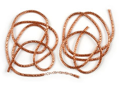 Copper Bouillon Wire - Zigzag 2.5mm - Germany
