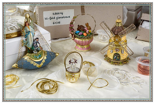 Crinkle Wire Bouillon for Christmas ornament crafting