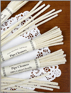 100% Cotton Chenille Pipe Cleaners - Made in USA