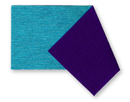 Gloria Double-Sided Crepe Paper - Cerulean Blue and Ultramarine Blue - made in Germany