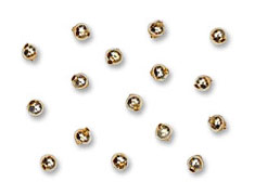 Blown Glass Beads 8mm Gold - Made in Czech Republic