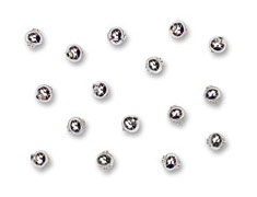 Blown Glass Beads 8mm Silver - Made in Czech Republic